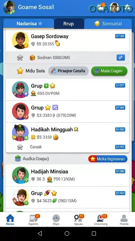 Cuplikan layar RPRR — pengaturan akun